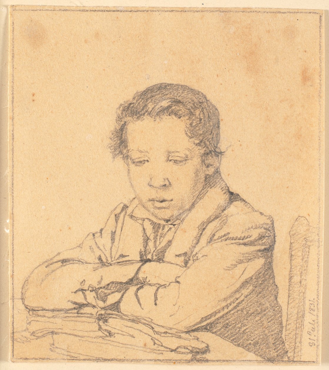 Reading Boy (Fritz Feilberg) by Christen Købke
