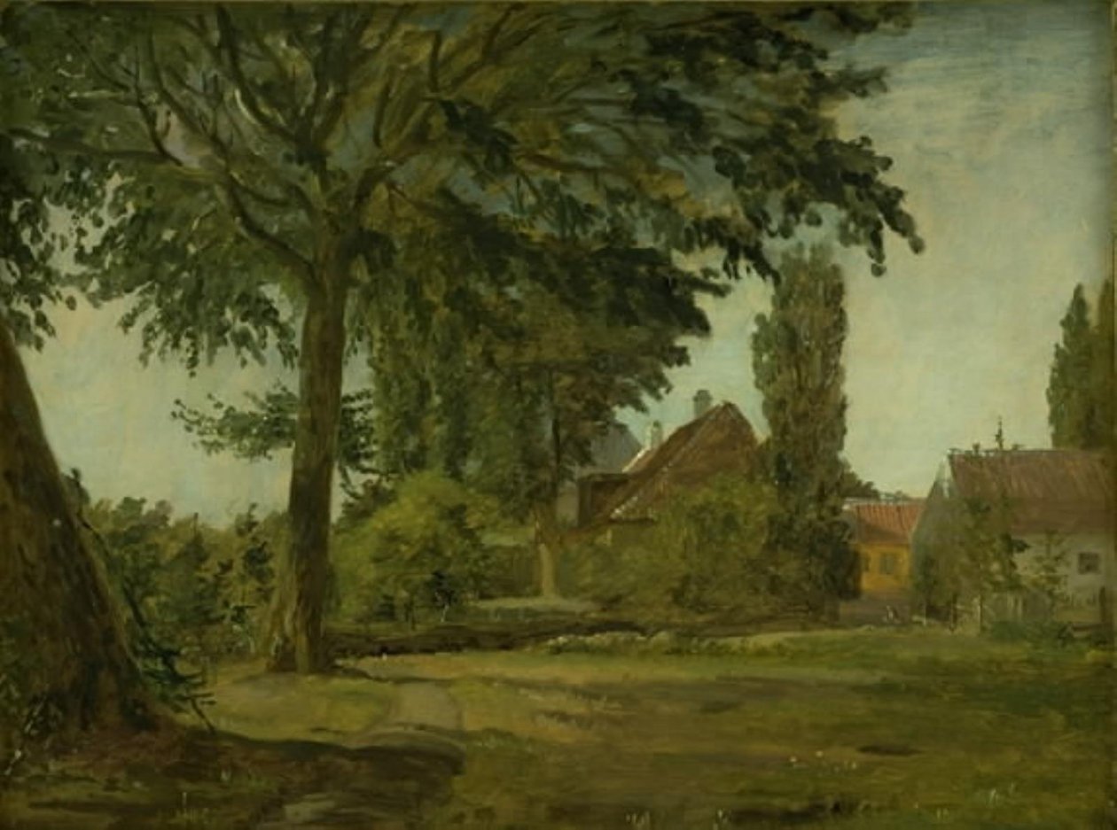 View of Falkonerallé outside Copenhagen by Christen Købke