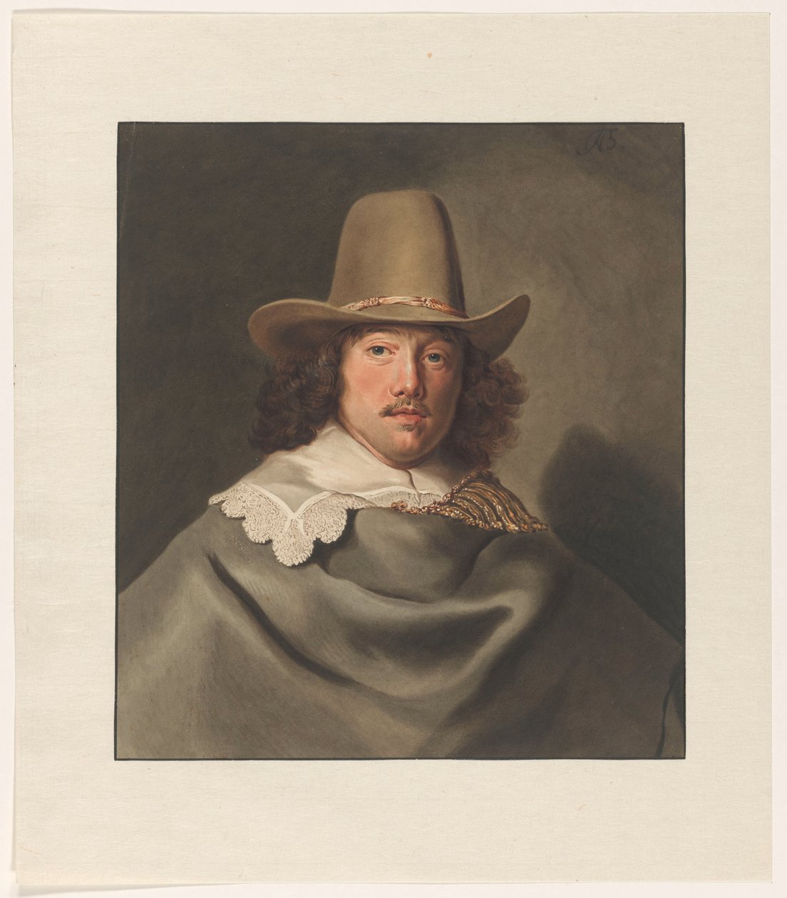 Portrait of Abraham Velters (1603-1690) by Christiaan Kramm