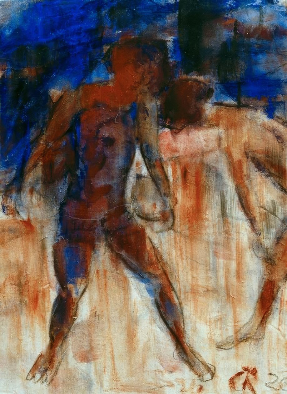 Two Nudes by Christian Rohlfs