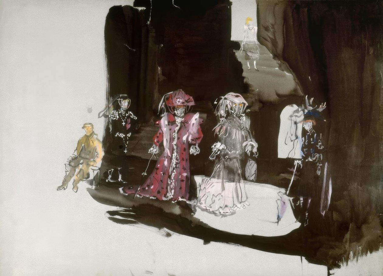 Stage Design with Costumes for the Premiere by Christian Bérard