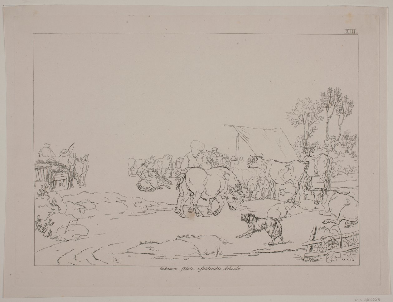 A Cattle Market by Christian David Gebauer