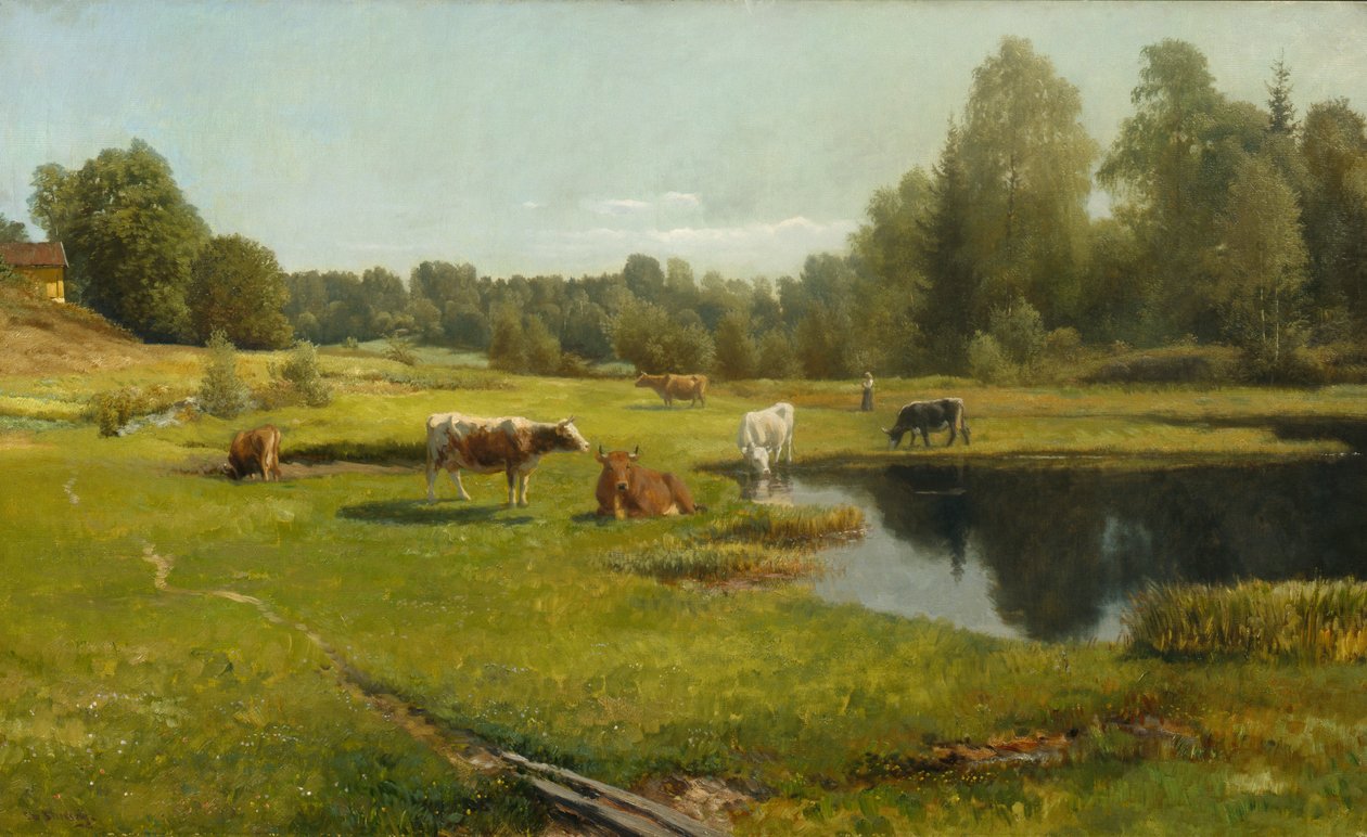 Summer Morning, Stabekk by Christian Eriksen Skredsvig