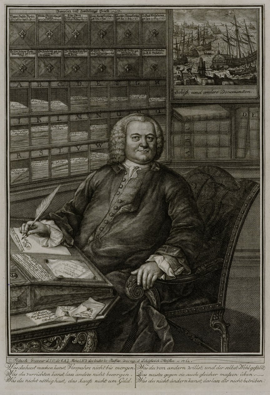 Portrait of Burchard Fixen by Christian Fritzsch