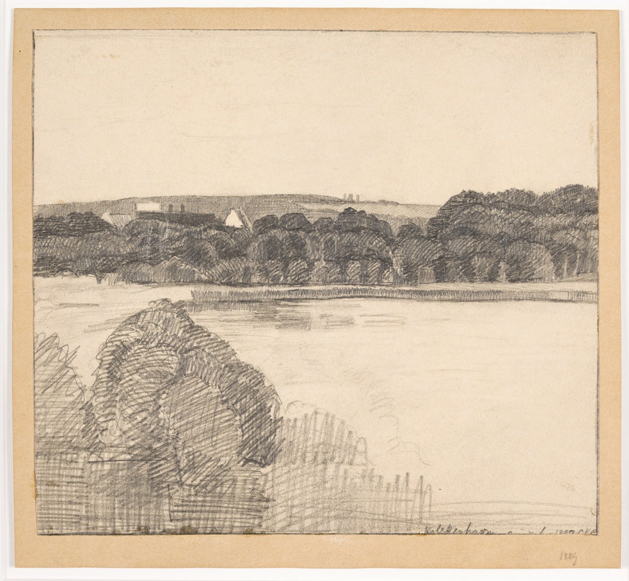 View over Lake towards Manor House by Christian Kongstad Petersen