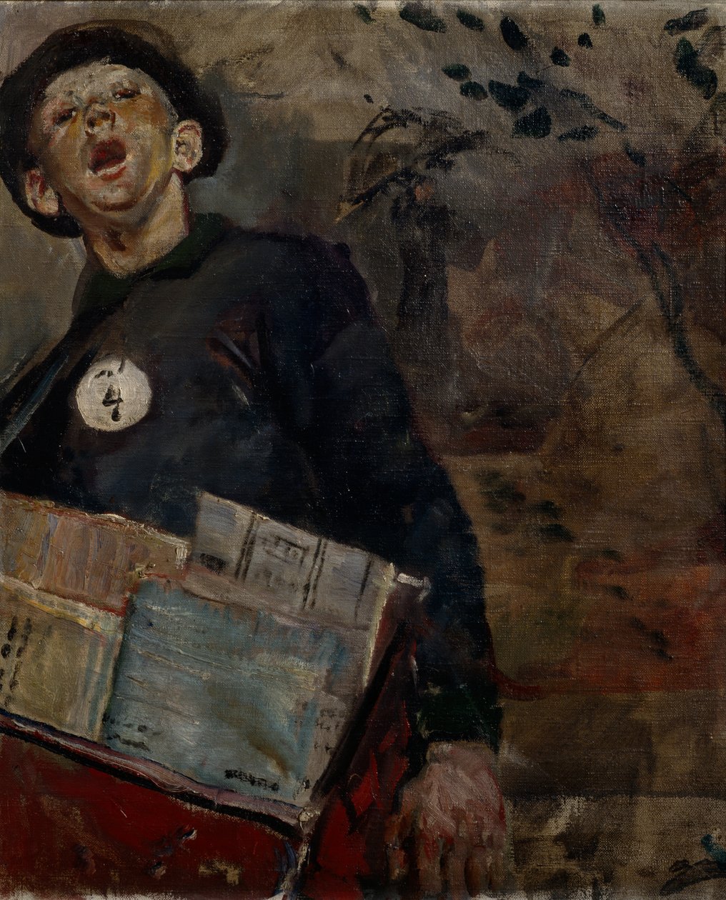 The Newspaper Boy by Christian Krohg