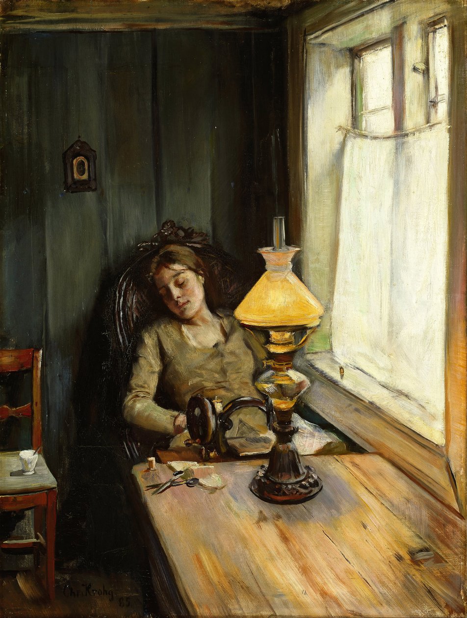 Tired by Christian Krohg