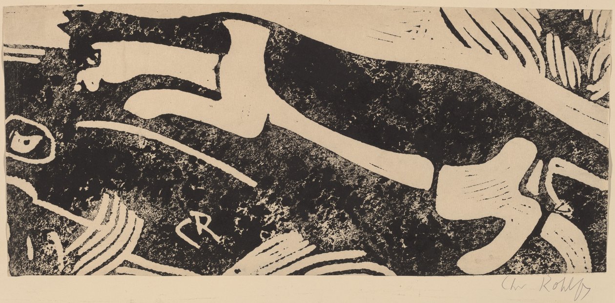 Cat and Mouse, 1912-1913 by Christian Rohlfs