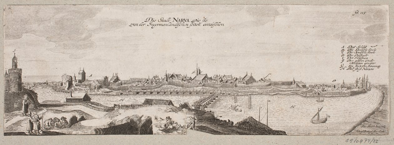 View of Narva from the River by Christian Rothgiesser