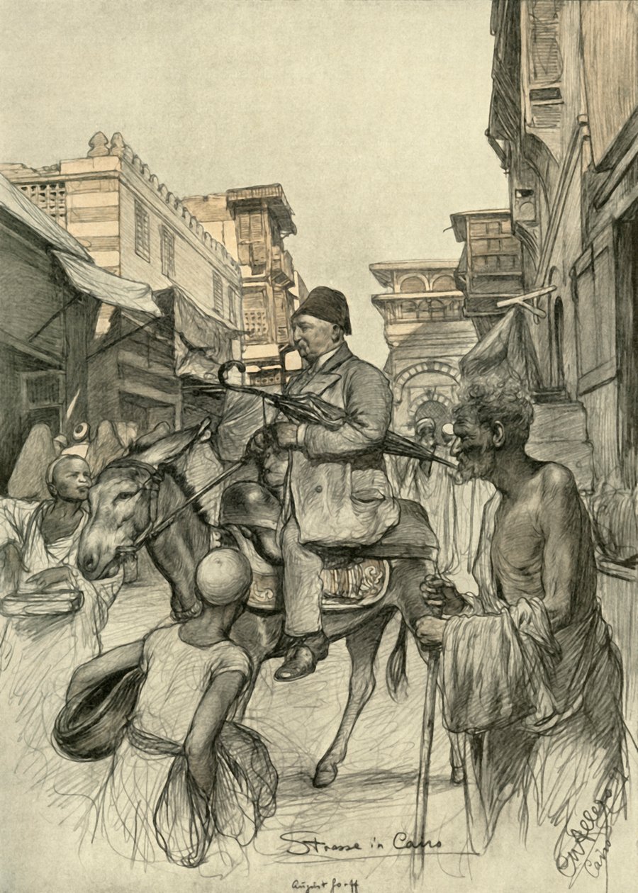 Street in Cairo by Christian Wilhelm Allers