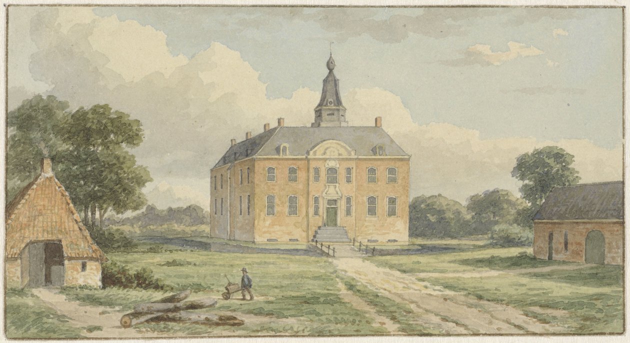 The House Nettelhorst, near Lochem by Christianus Hendricus Hein