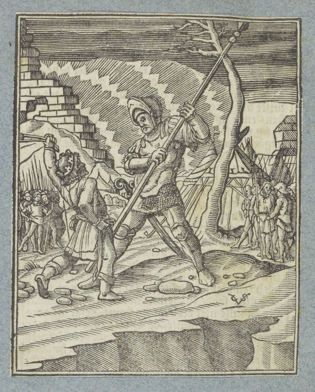 David Defeats Goliath by Christoffel van Sichem (II)