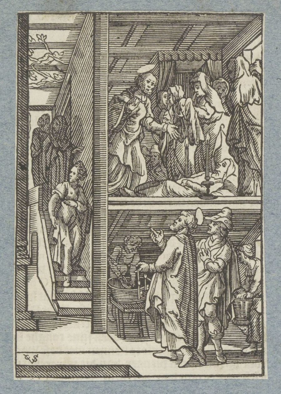 Raising of Dorcas (Tabitha) by Christoffel van Sichem (II)