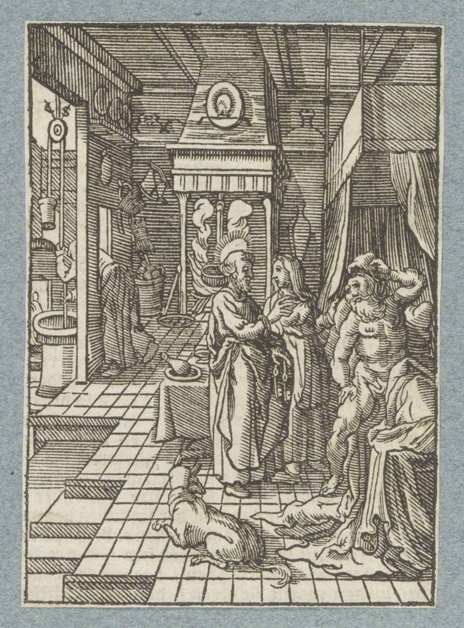Peter Heals Aeneas by Christoffel van Sichem (II)