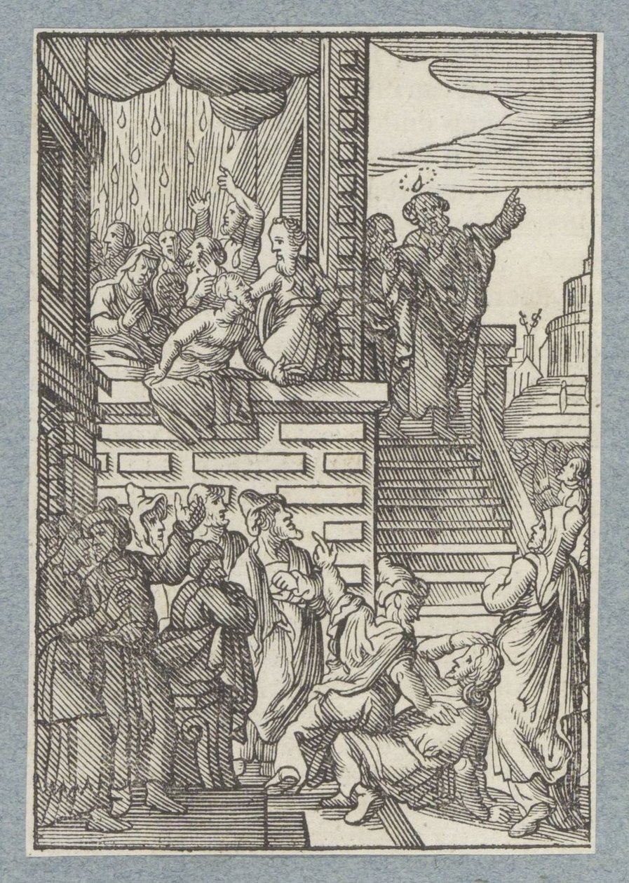 Peter Preaching in Jerusalem by Christoffel van Sichem (II)