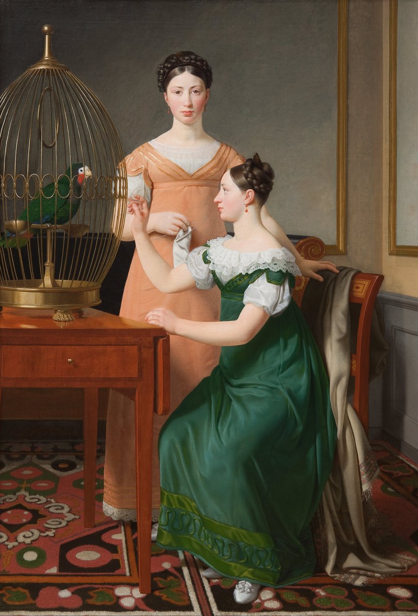 Bella and Hanna. The Eldest Daughters of M.L. Nathanson by Christoffer Wilhelm Eckersberg