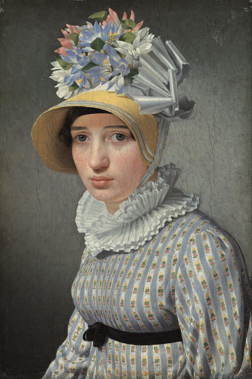 Portrait of the Model Maddalena or Anna Maria Uhden by Christoffer Wilhelm Eckersberg