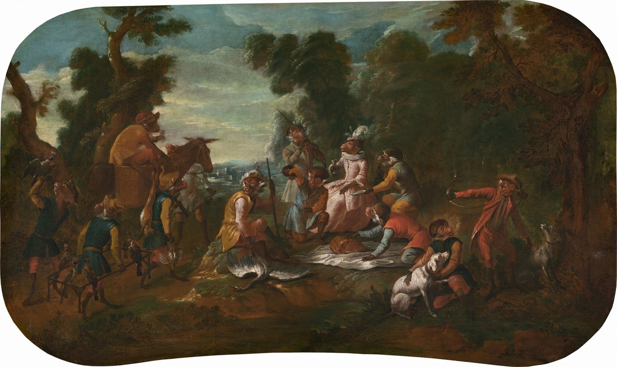 Singerie: The Picnic by Christophe Huet