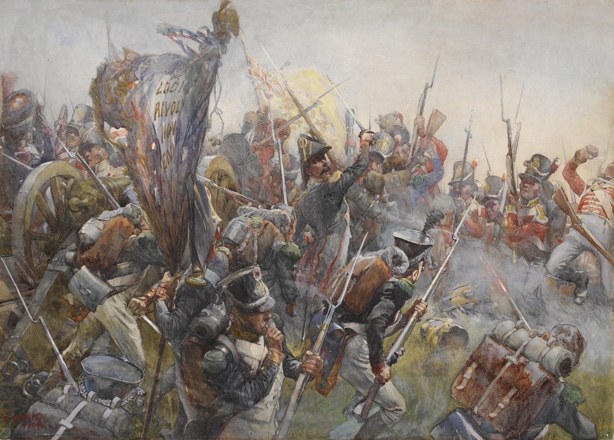 The 88th Foot at the Battle of Salamanca, 1812, 1904 by Christopher Clark