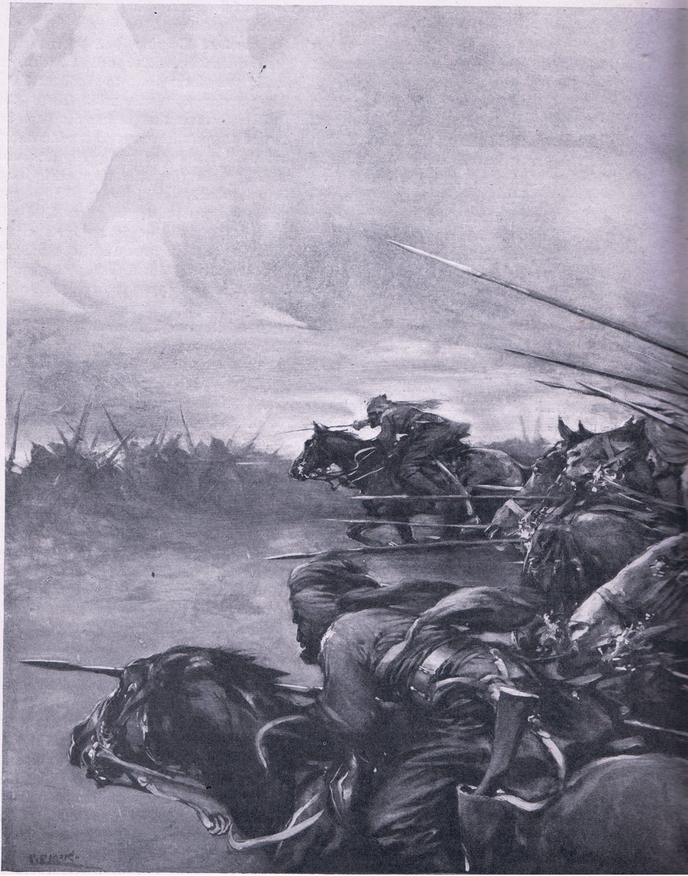 The Swarthy Sons of India Fighting for the King. Charge of the Bengal Lancers by Christopher Clark