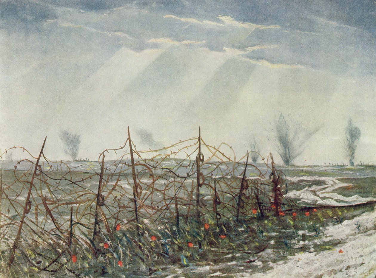 From a Front Line Trench, from British Artists at the Front, Continuation of The Western Front by Christopher Richard Wynne Nevinson