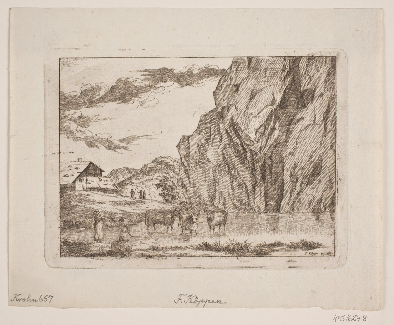 Mountain Landscape by Christopher Friederich Köppen