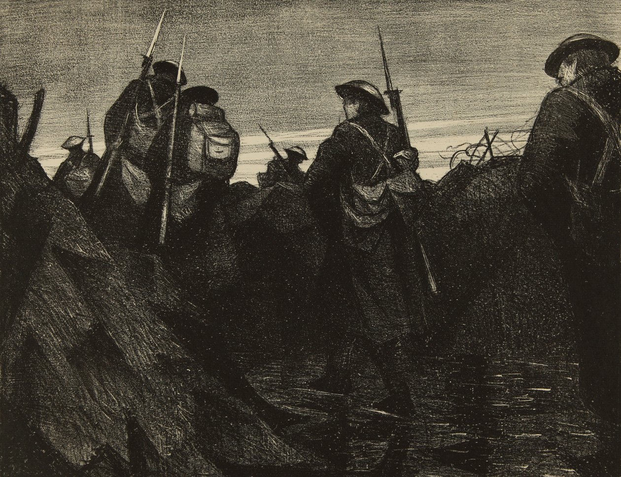 Reliefs at dawn by Christopher Richard Wynne Nevinson