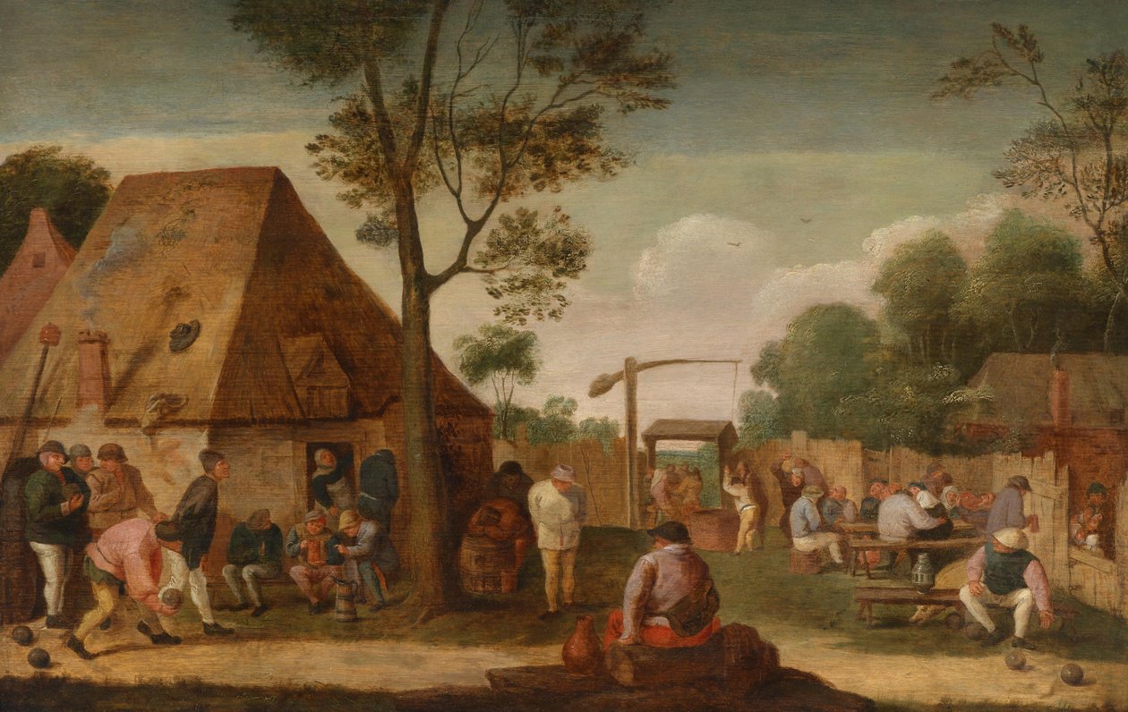 Rural Pleasures Outdoors by Circle of Adriaen Brouwer