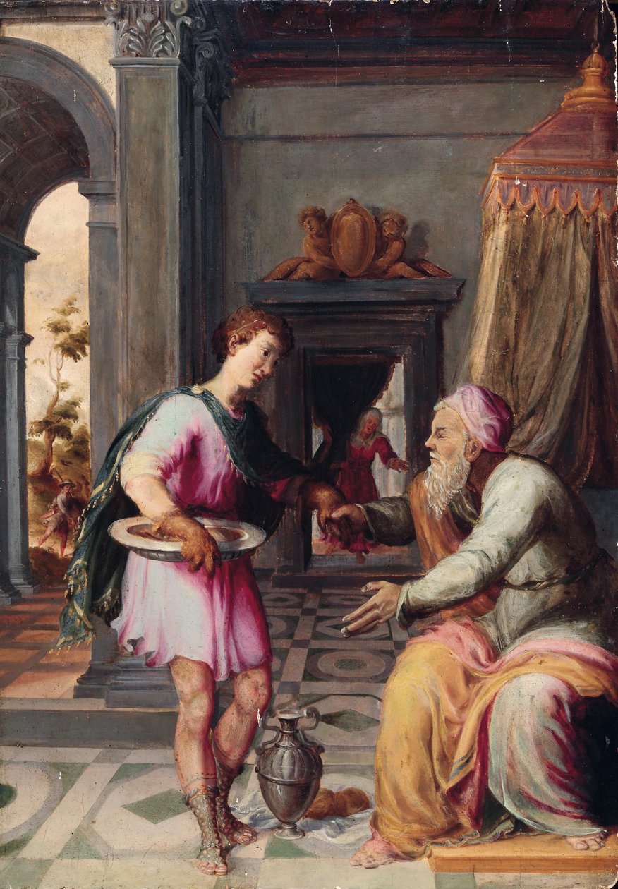 Isaac and Jacob by Circle of Prospero Fontana