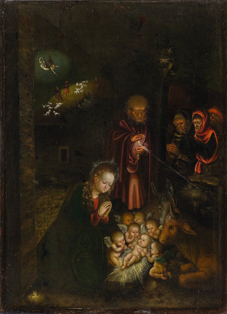 Nativity by Circle of Lucas Cranach the Elder
