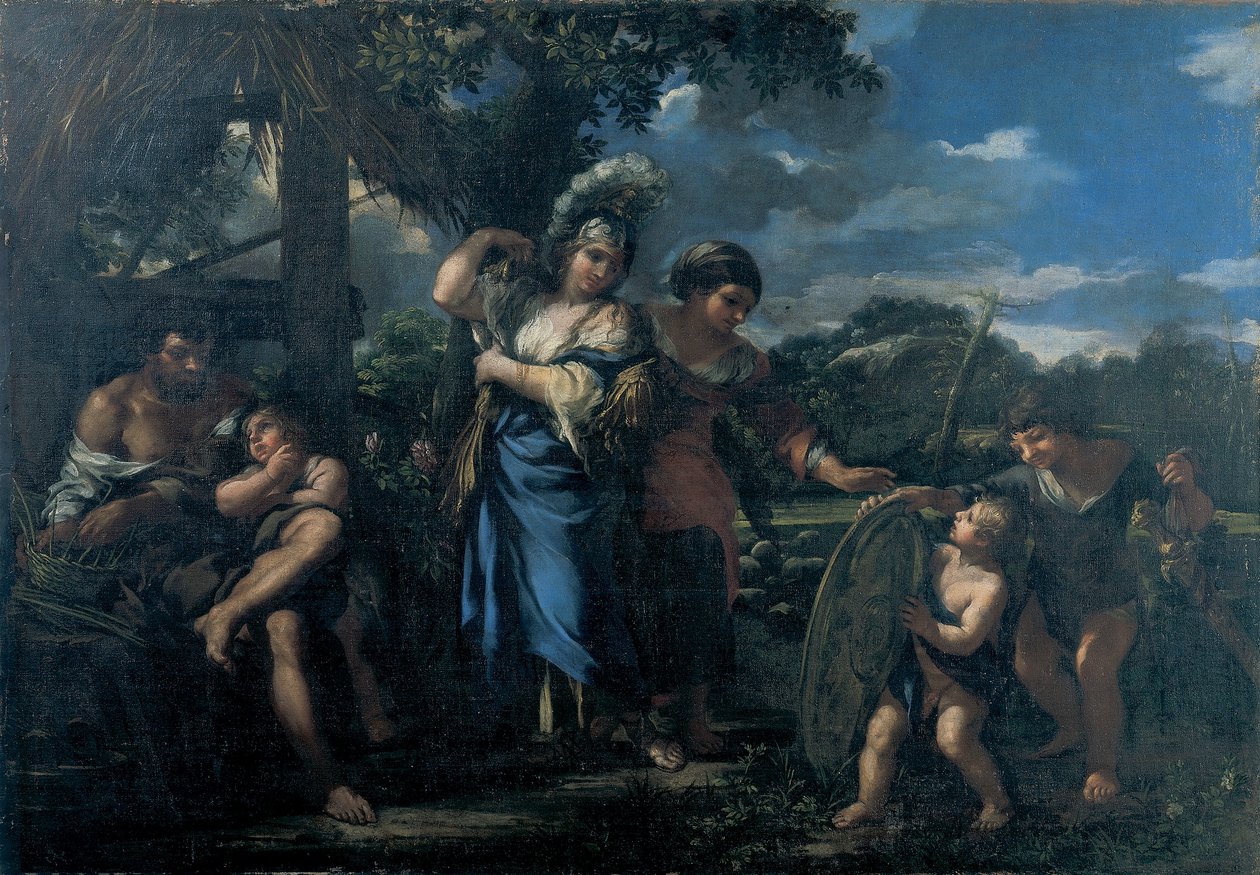 Erminia Among the Shepherds by Ciro Ferri