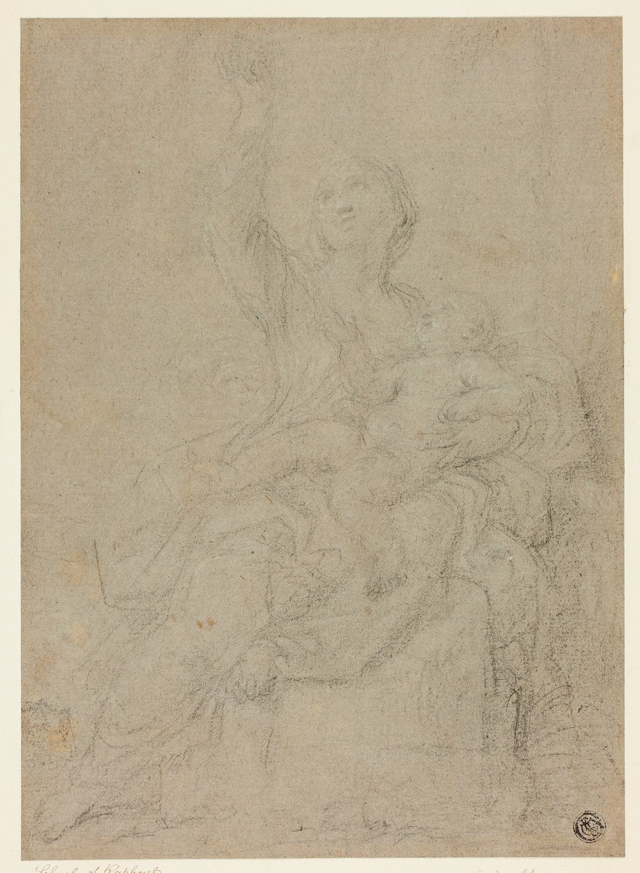 Seated Madonna and Child by Ciro Ferri