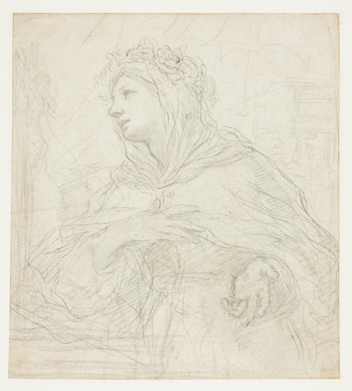 Study of Saint Rosalia of Palermo by Ciro Ferri