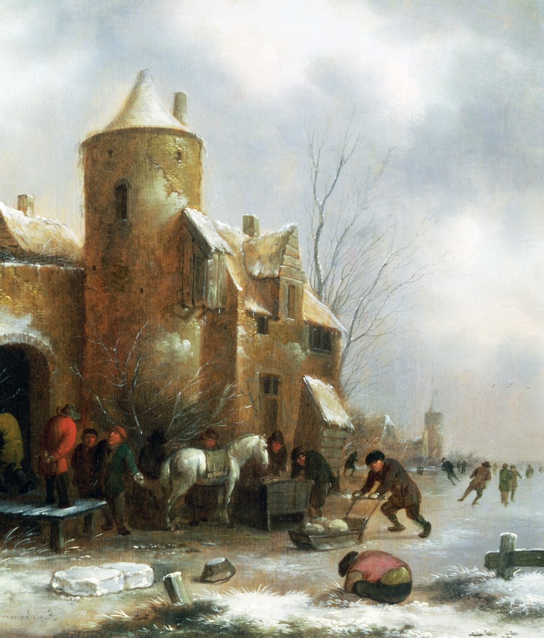 Winter Landscape by Claes Molenaer