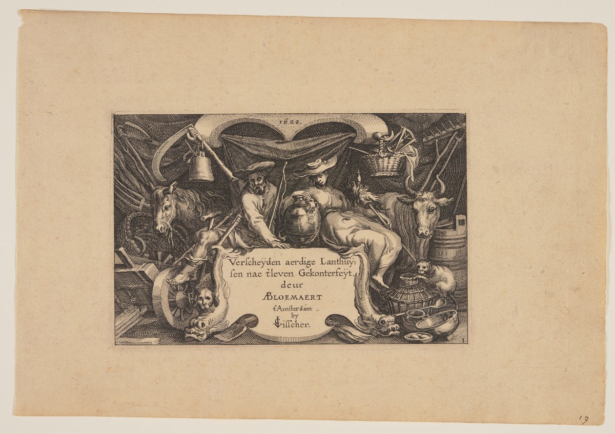 Title-page, from Landscapes by Claes Jansz. Visscher