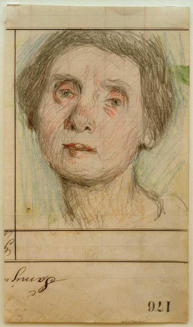 Self-Portrait en Face by Clara Siewert