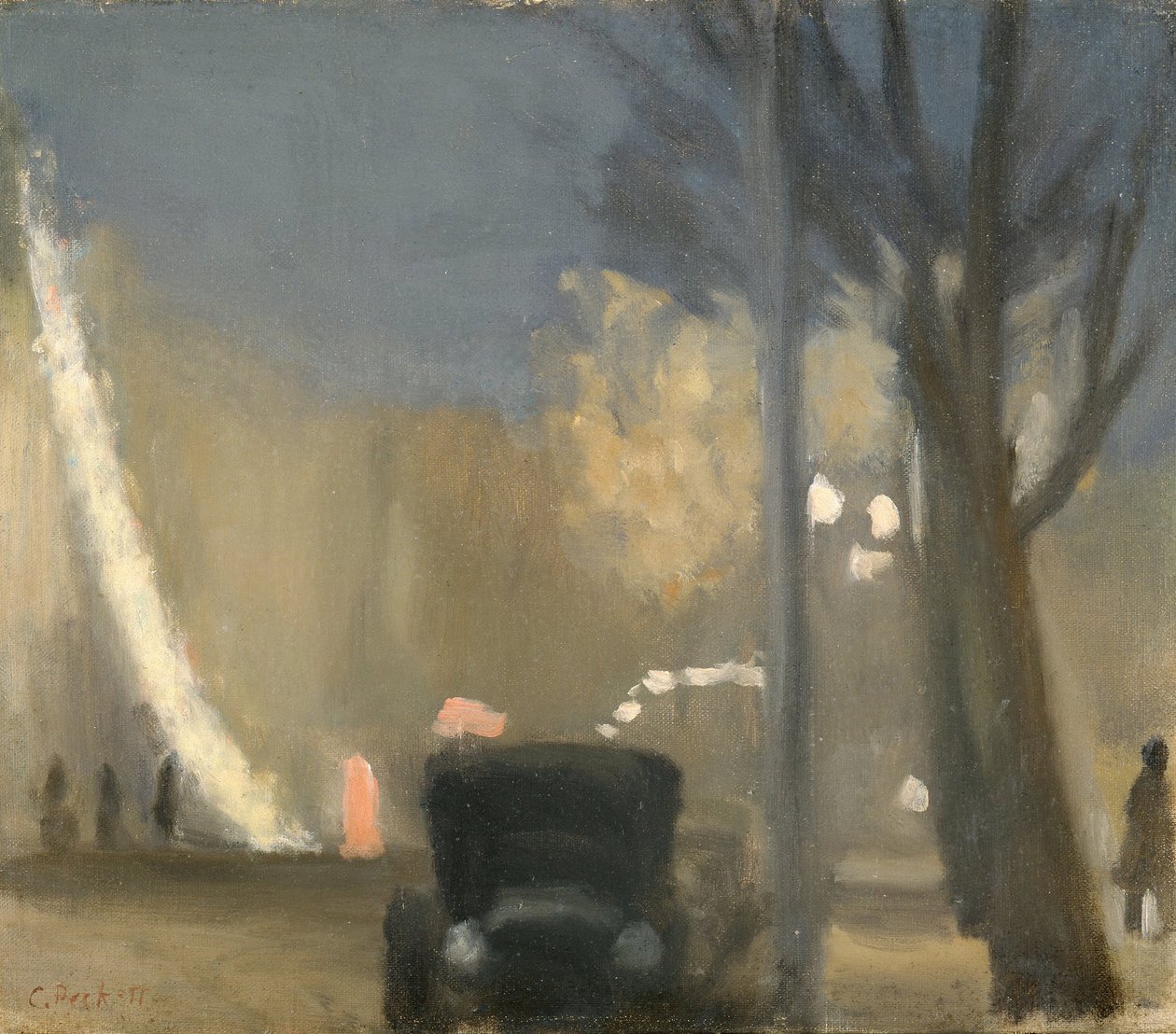 Collins Street, Evening by Clarice Beckett
