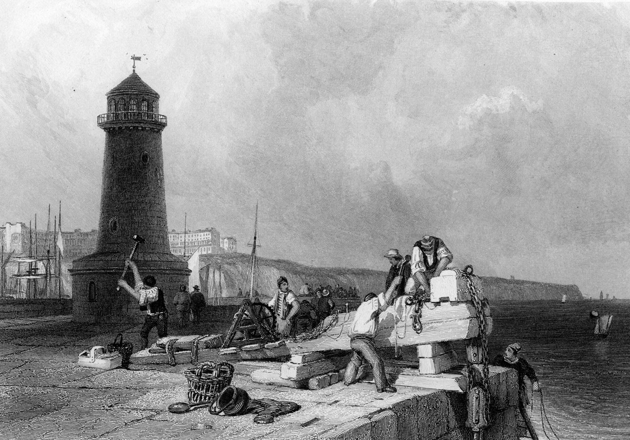 Ramsgate, engraved by Joseph Clayton Bentley by Clarkson Frederick Stanfield