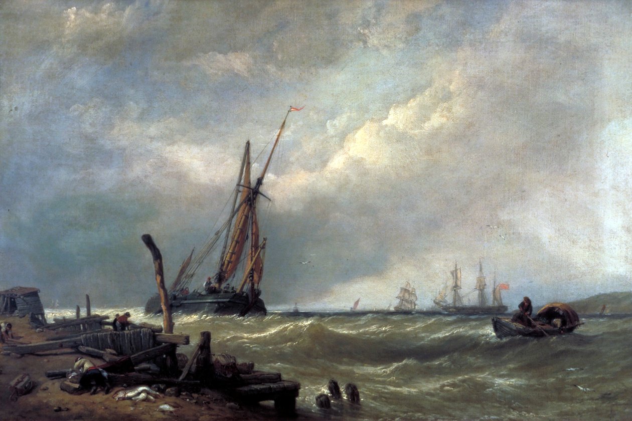 On the Texel, 1856 by Clarkson Stanfield