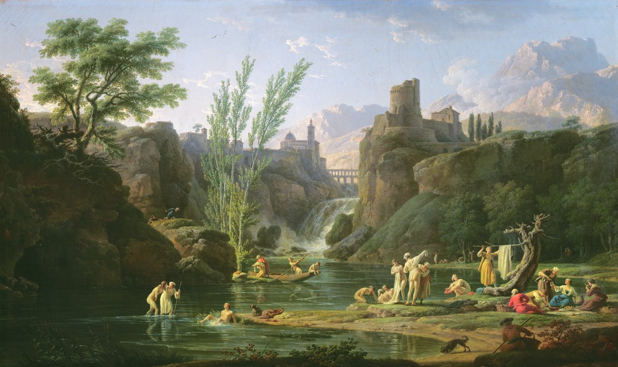 Morning, The Bathers by Claude Joseph Vernet