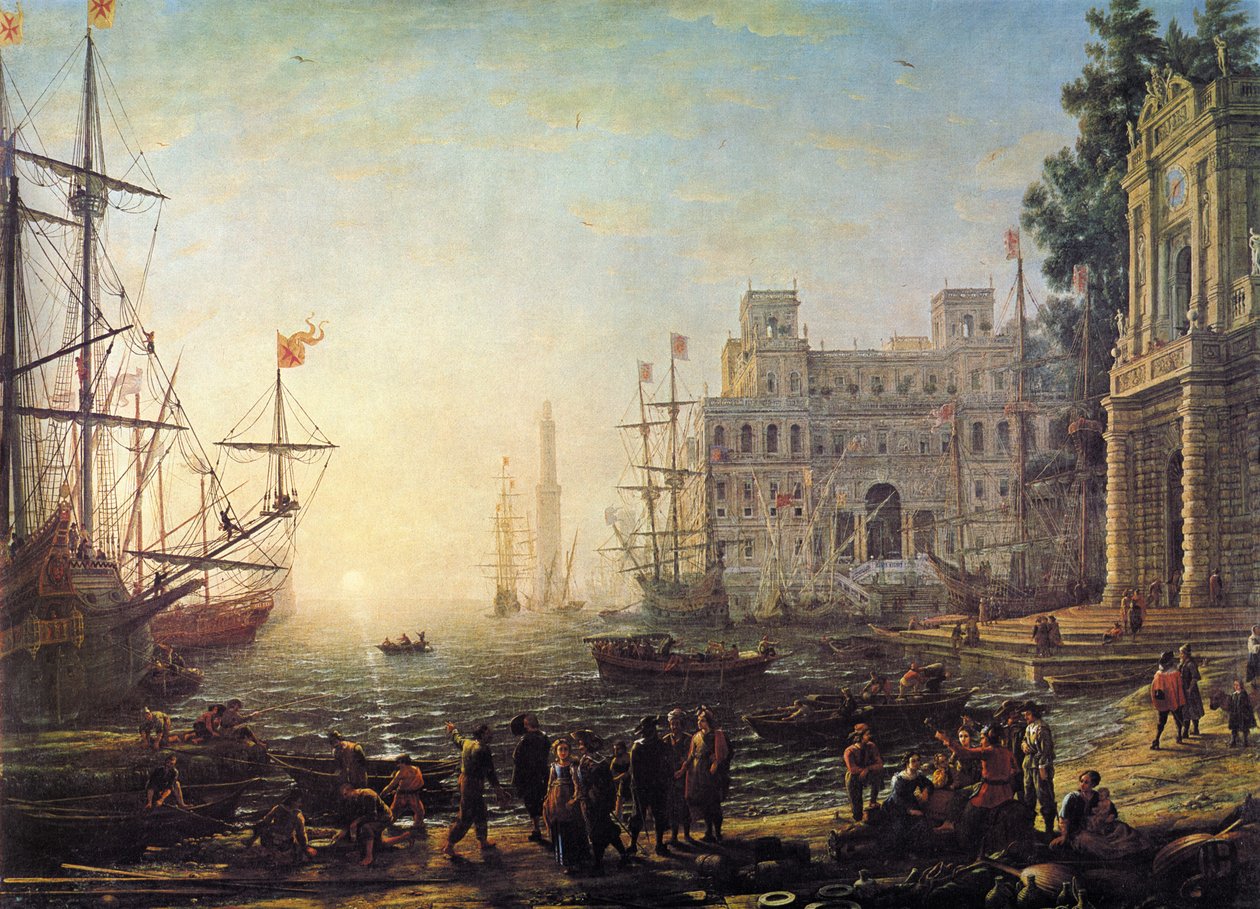 Harbour View with the Villa Medici by Claude Lorrain