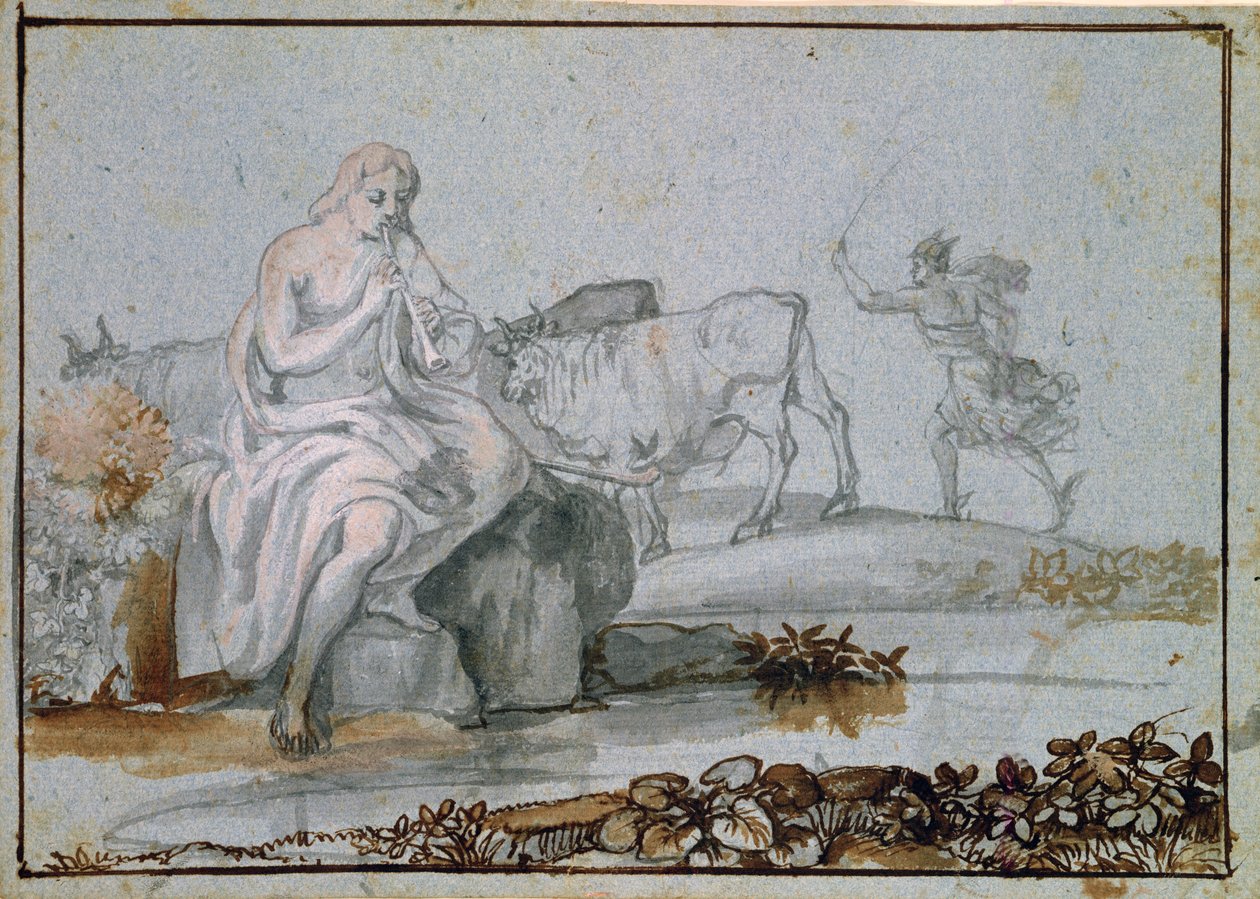 Apollo and Mercury by Claude Lorrain