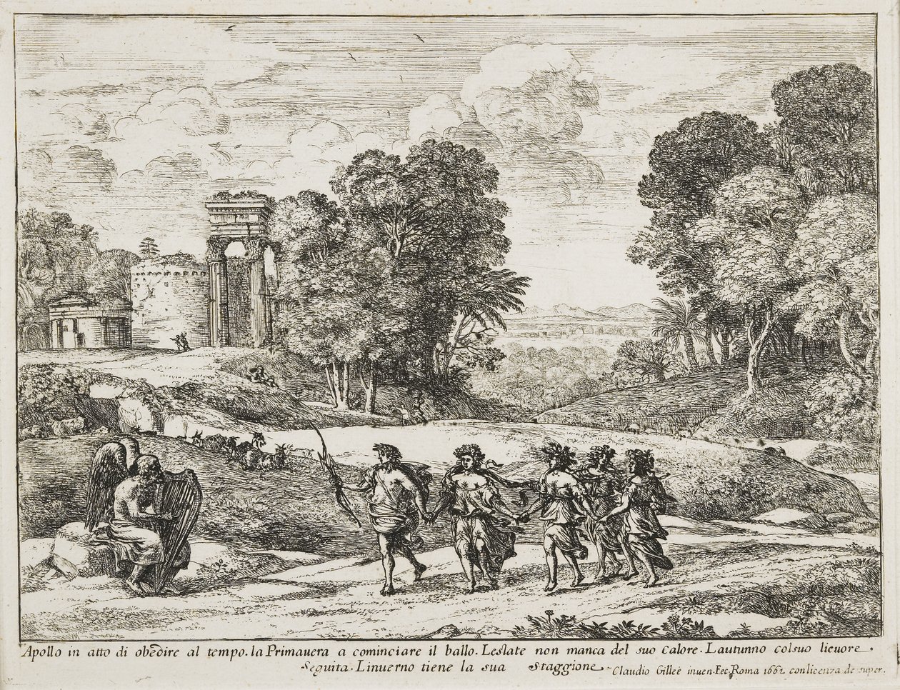Time, Apollo and the Seasons by Claude Lorrain