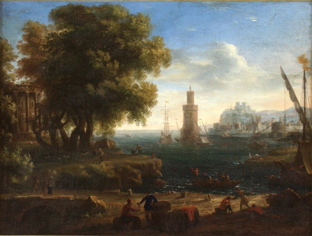 Landscape of a Port by Claude Lorrain