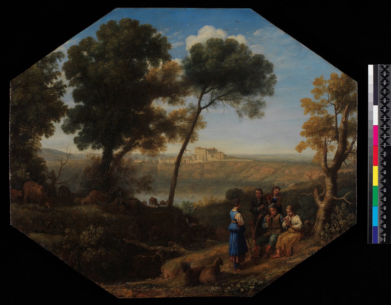 Pastoral Landscape with a View of Lake Albano and Castel Gondolfo, 1639 by Claude Lorrain