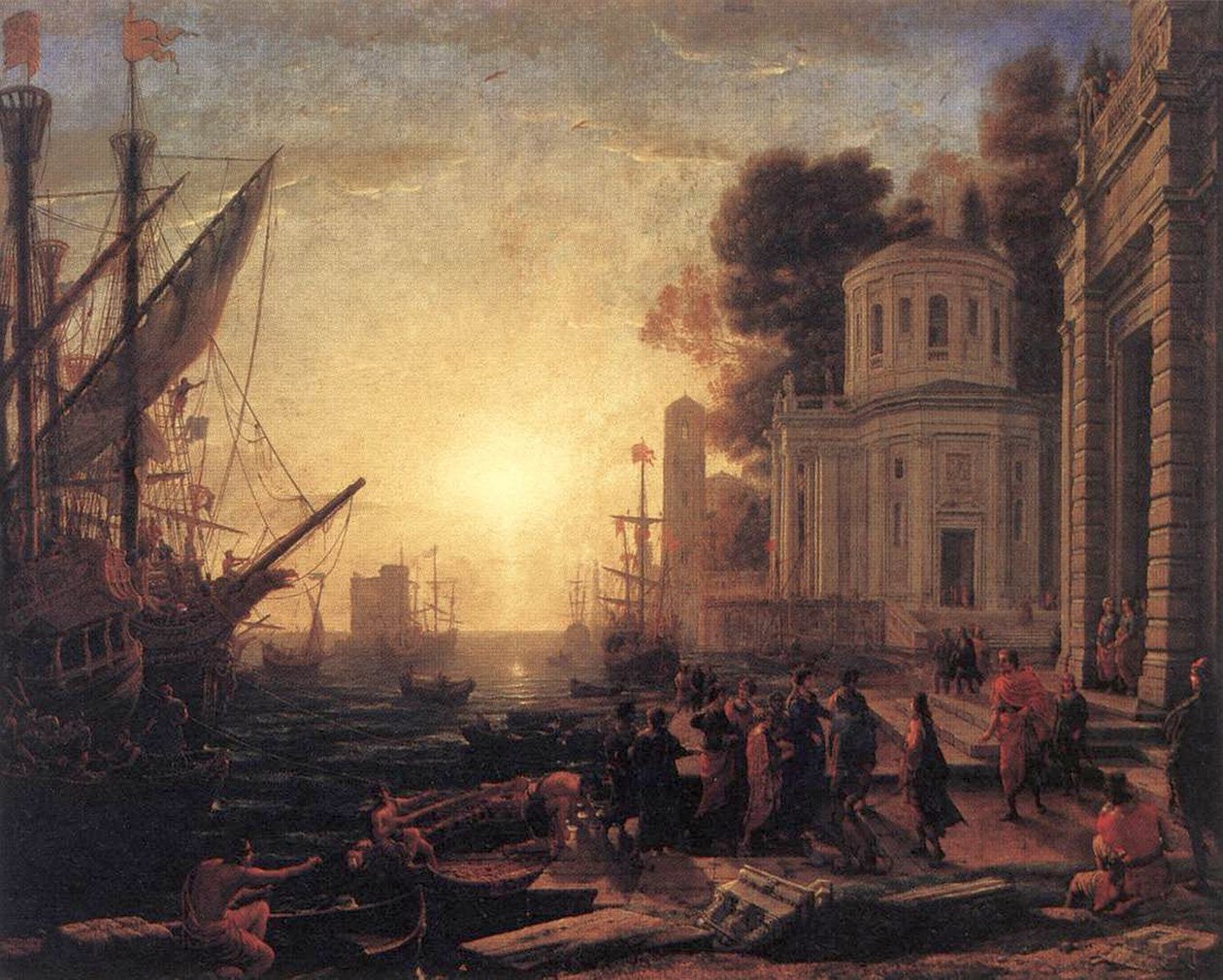 The Disembarkation of Cleopatra at Tarsus by Claude Lorrain