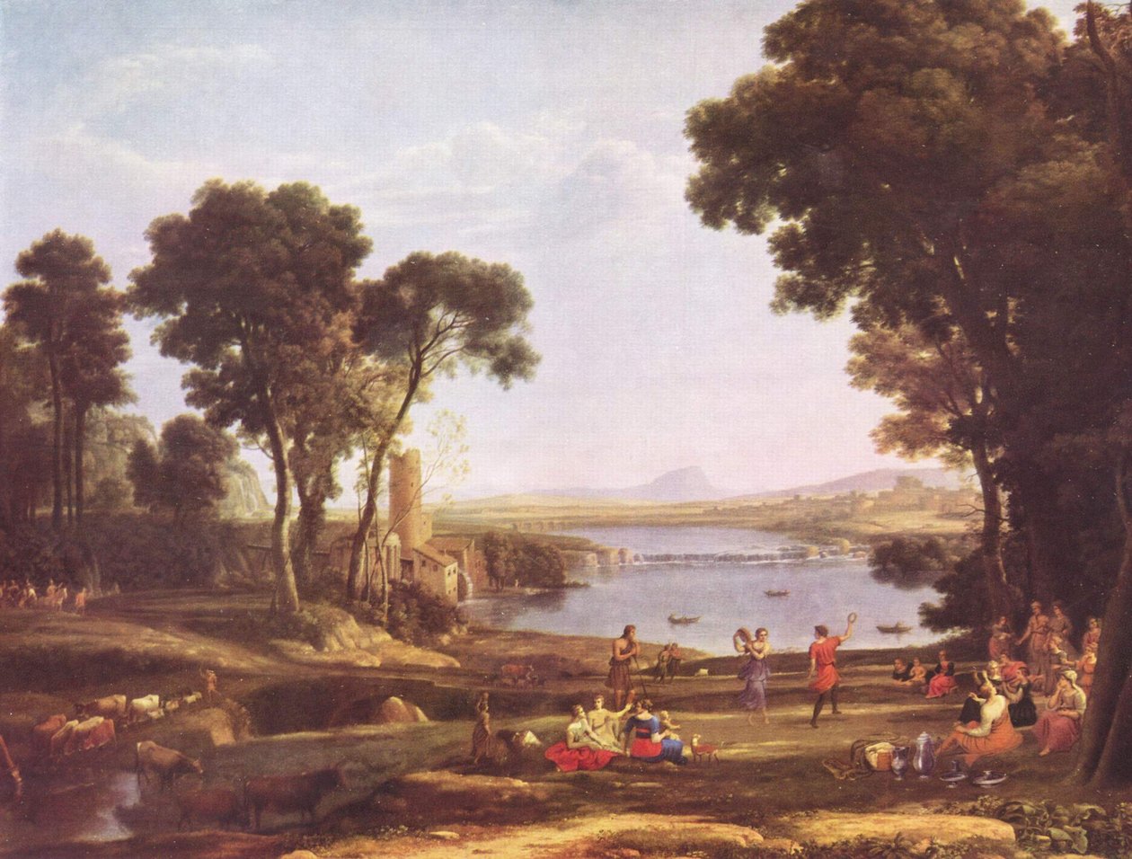 The Marriage of Isaac and Rebecca by Claude Lorrain