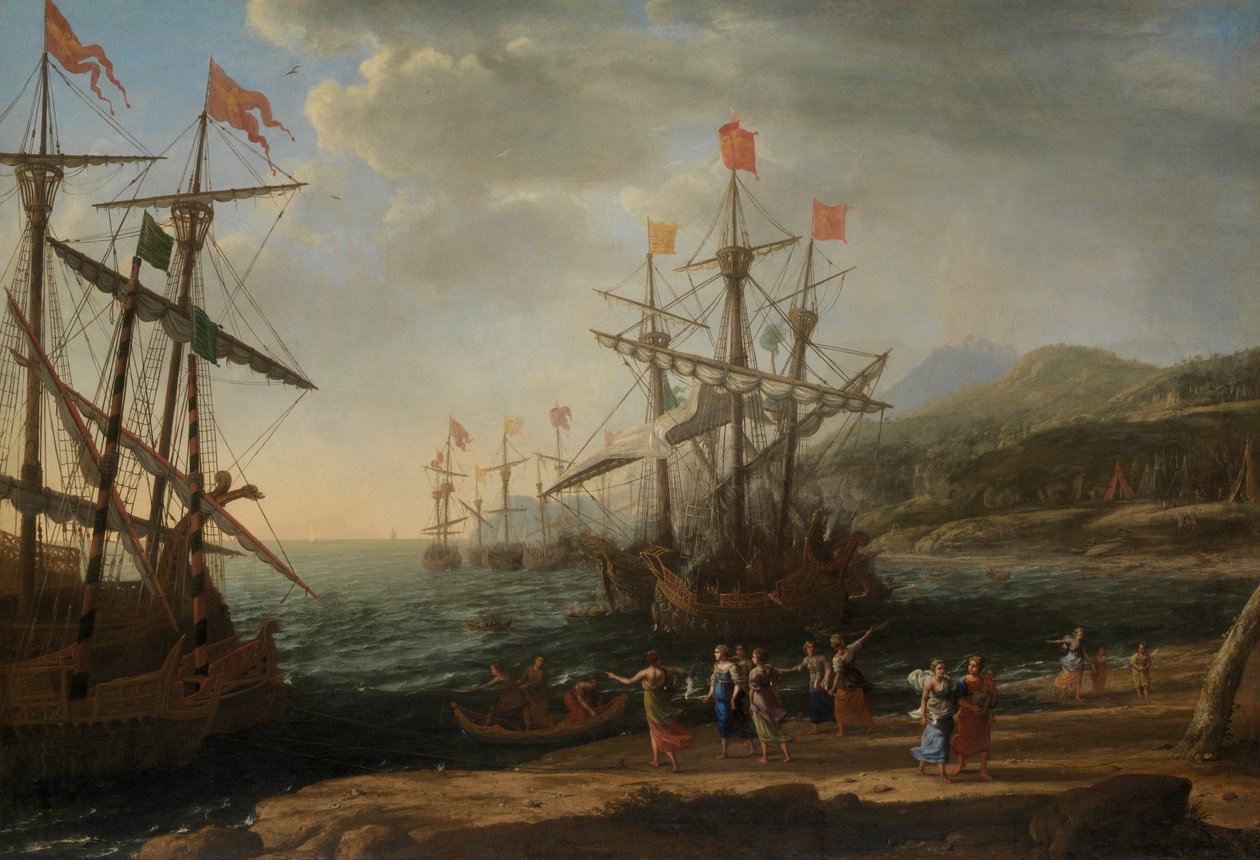 The Trojan Women Set Fire to their Fleet by Claude Lorrain