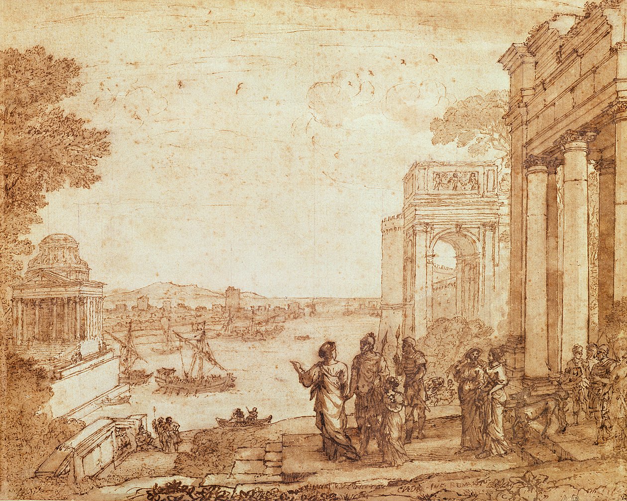 View of Carthage with Dido and Aeneas by Claude Lorrain
