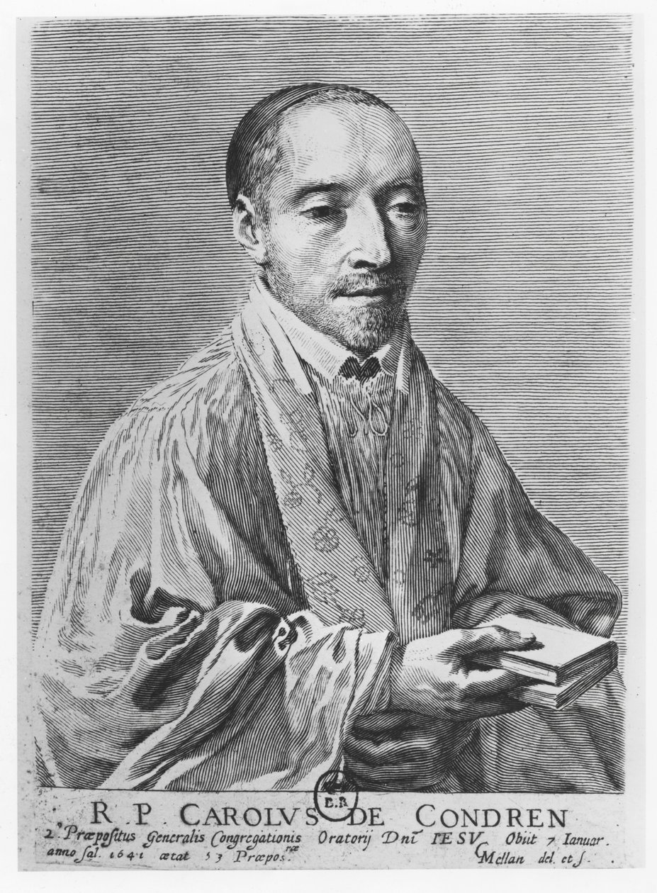 Charles de Condren by Claude Mellan
